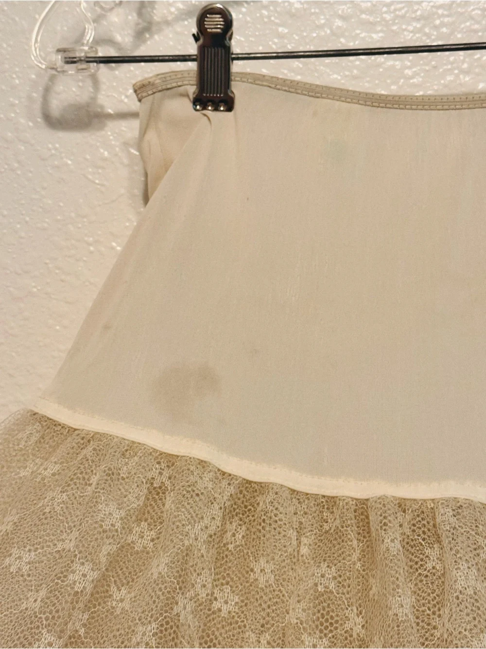 Vintage 50s White Pennys Adonna PUFFY Crinoline Petticoat size small